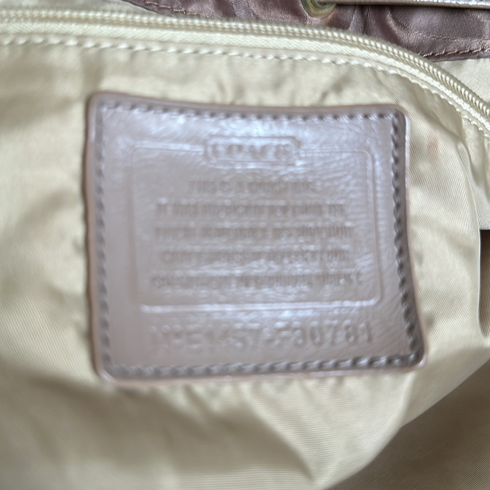 Coach Satin Signature Backpack - Picture 8 of 9